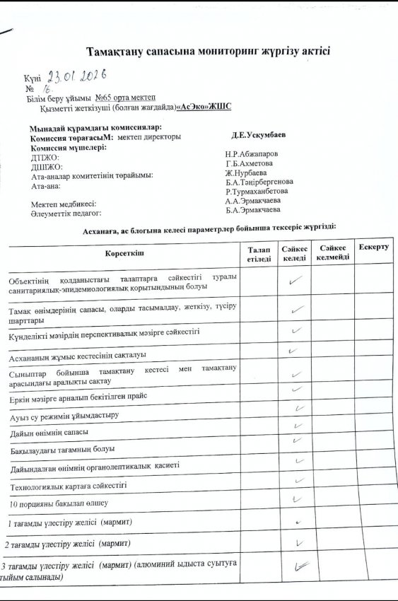 Брокераж тексеру актісі 23.01.2026 жыл